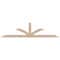 Ekena Millwork Richland Smooth Timber Gable Bracket, Douglas Fir, 84"W x 21"H x 3 1/2"D x 3 1/2"F, 6/12 Pitch GBW084X21X0404RIC00SDF - alternate 1
